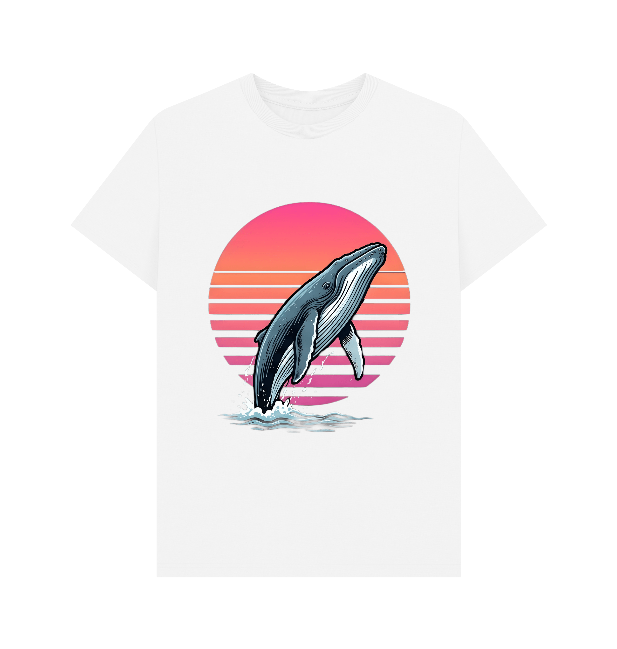 White Printed T-shirt Front