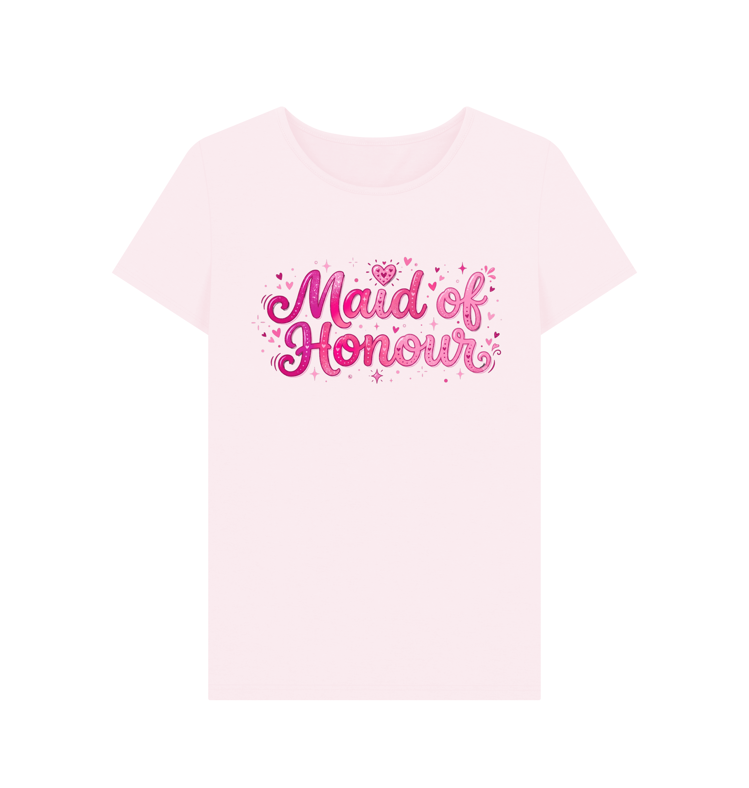 Pink Printed T-shirt Front
