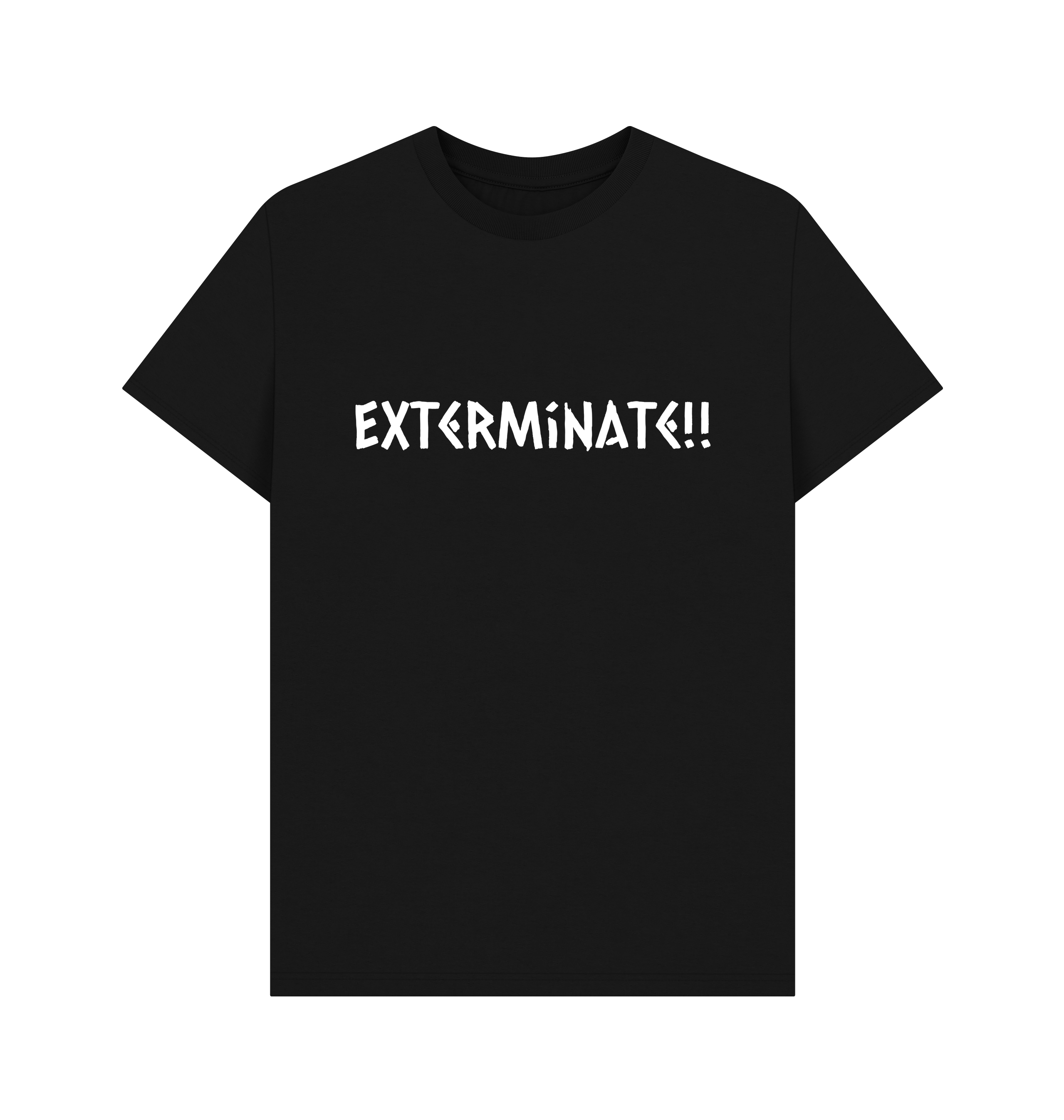 Black Printed T-shirt Front
