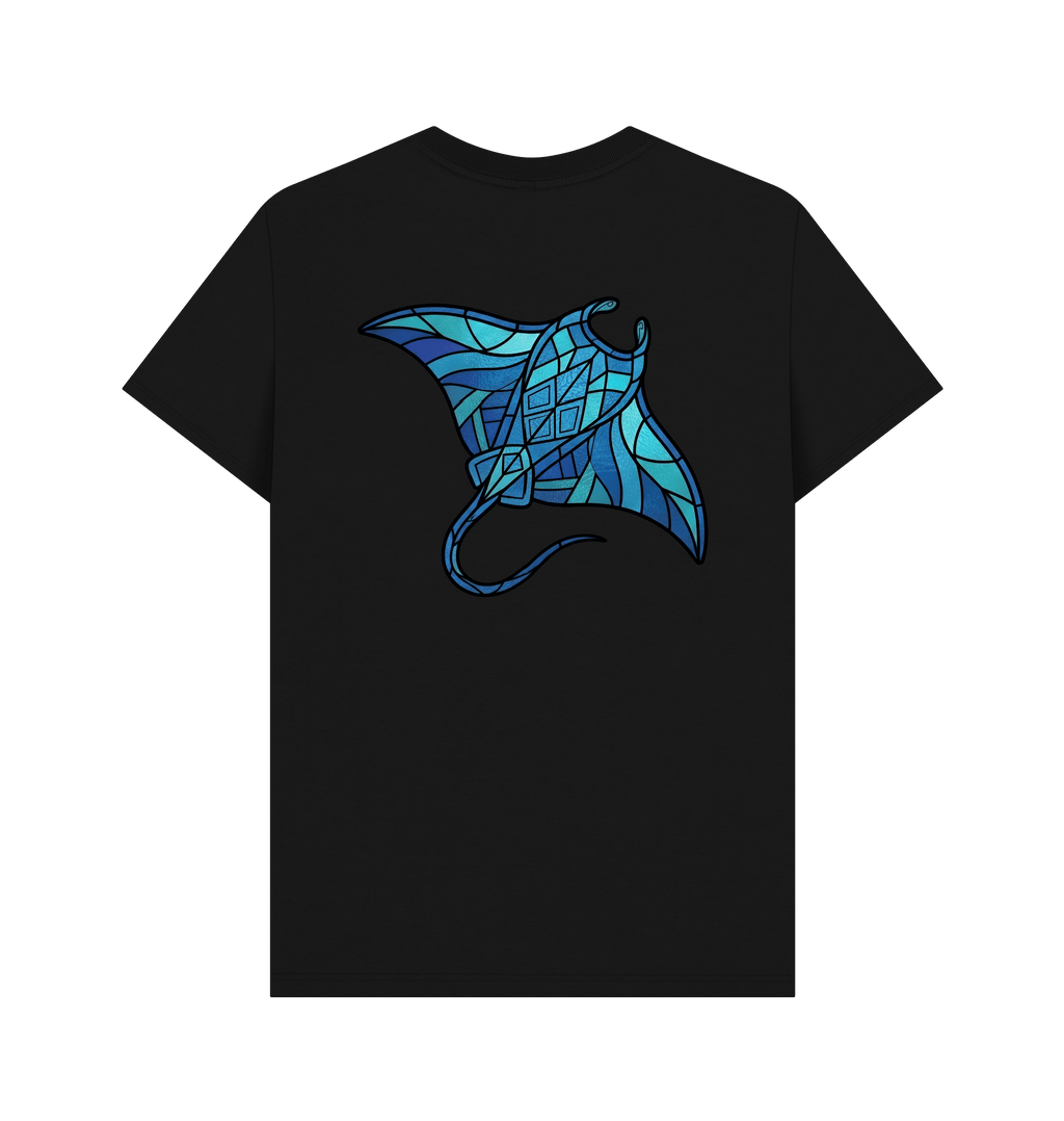 Black Printed T-shirt Back