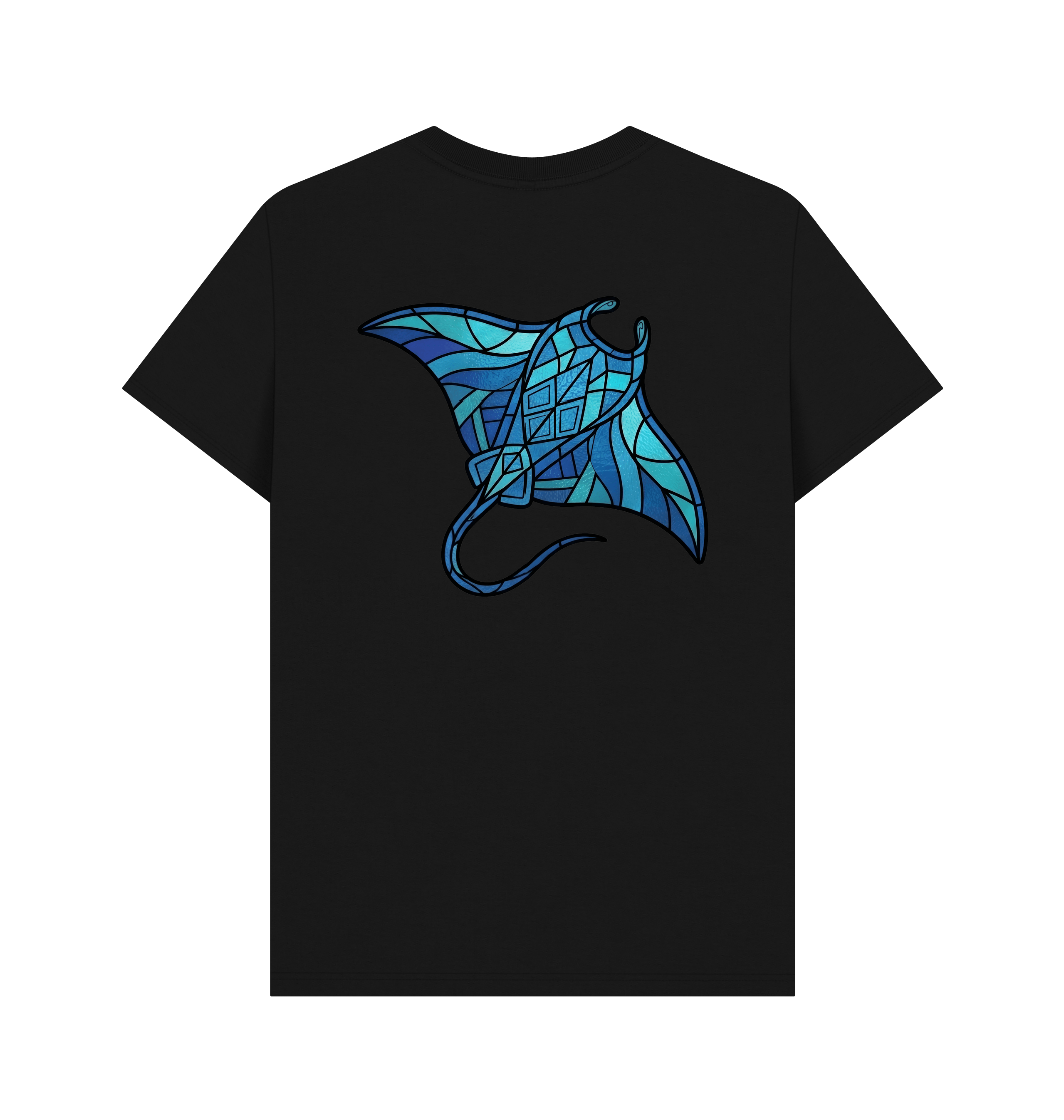 Black Printed T-shirt Back