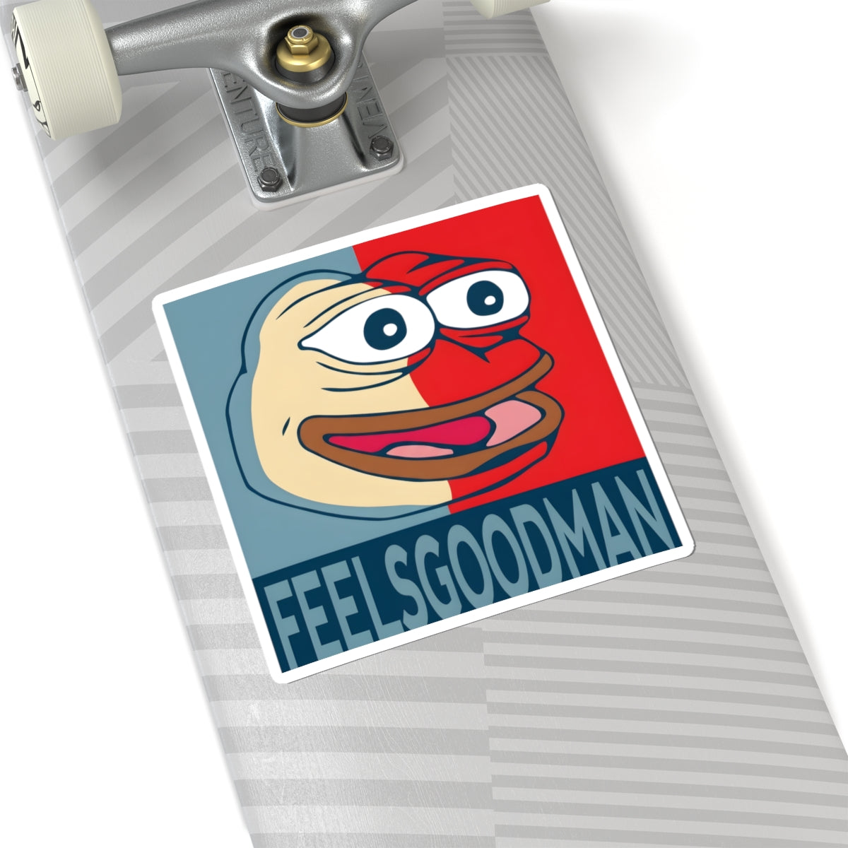 FeelsGoodMan Pepe Sticker — Retro Pop Art Kiss-Cut Vinyl Decal