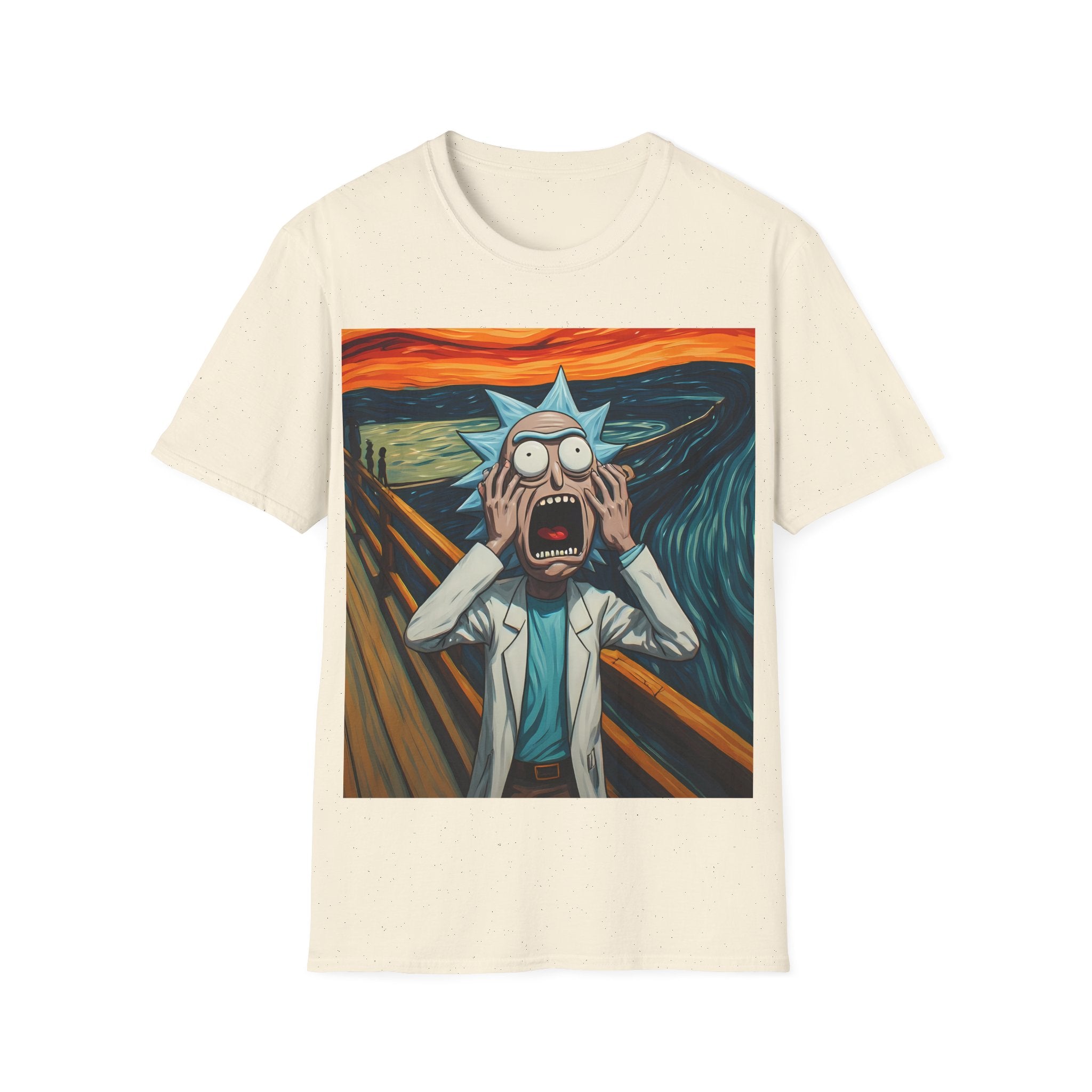 Rick Scream Tee — Rick and Morty Parody of The Scream T-Shirt