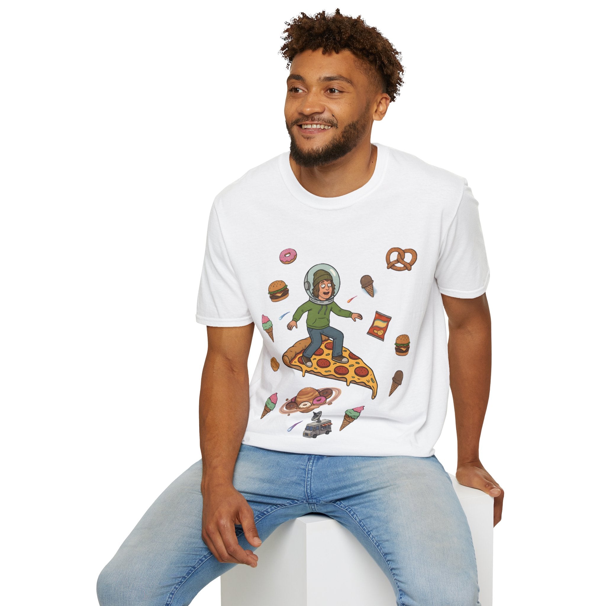 Pizza Ride - T-Shirt, Stoner / Weed Culture Stoner Design