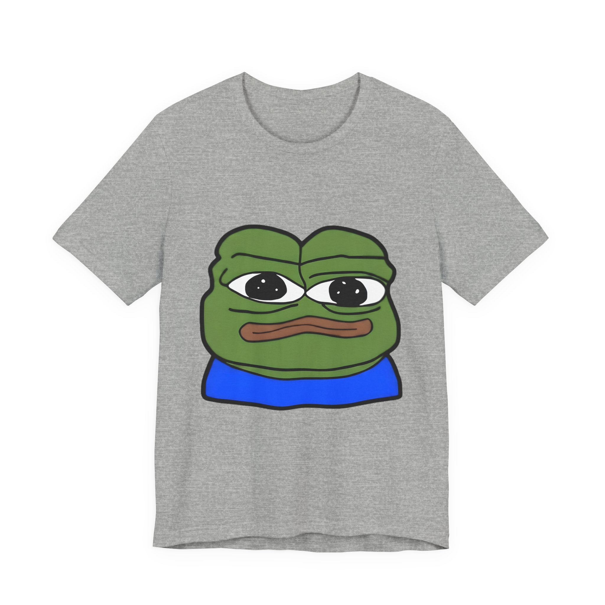 Sad Frog Graphic Tee — Meme Pepe Face T-Shirt
