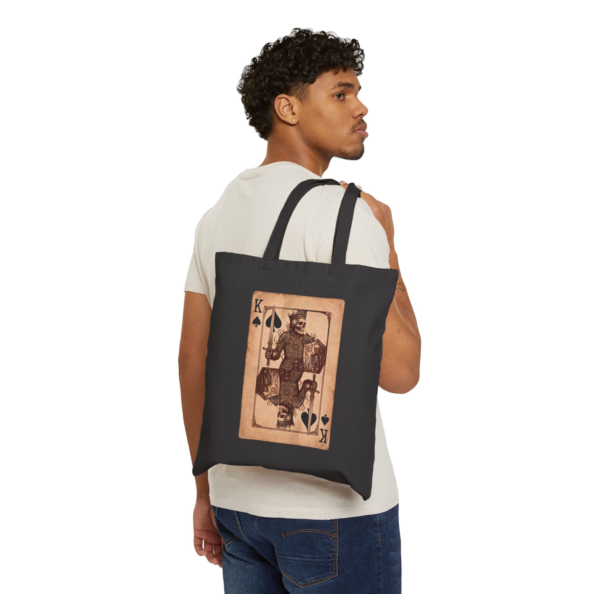 King of Spades Vintage Playing Card Tote