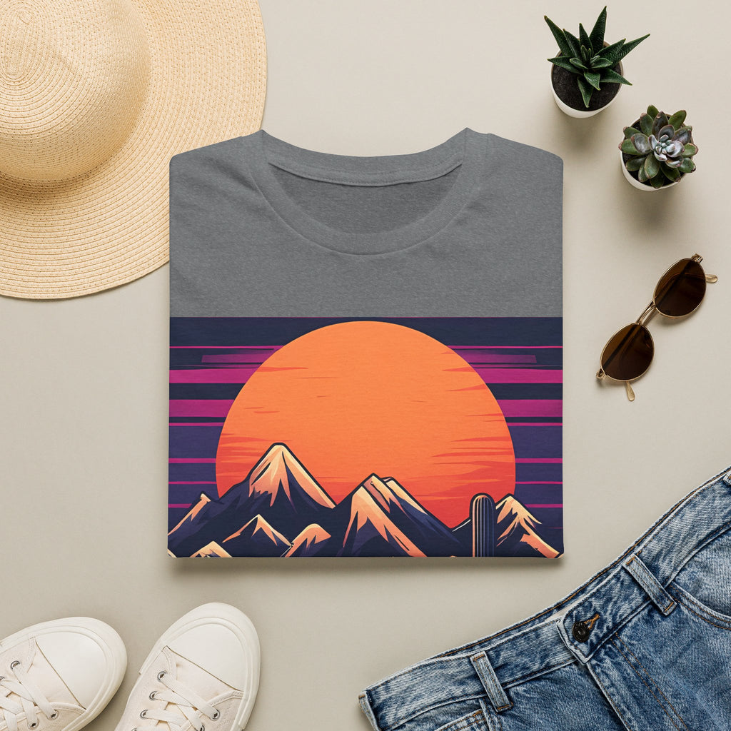Sunset Mountains T-Shirt — Retro Desert Sunset Graphic Tee