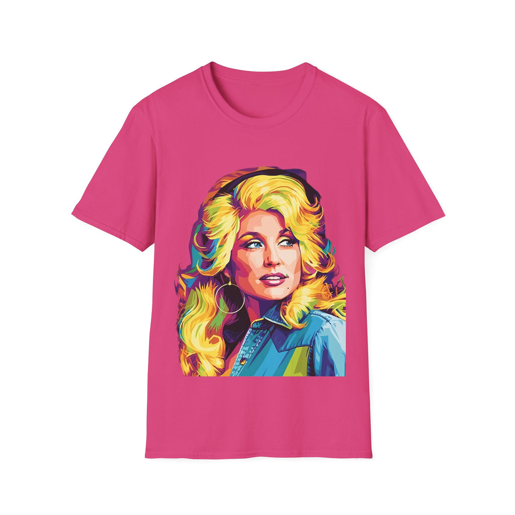 Retro Pop Art Dolly Parton Portrait T-Shirt