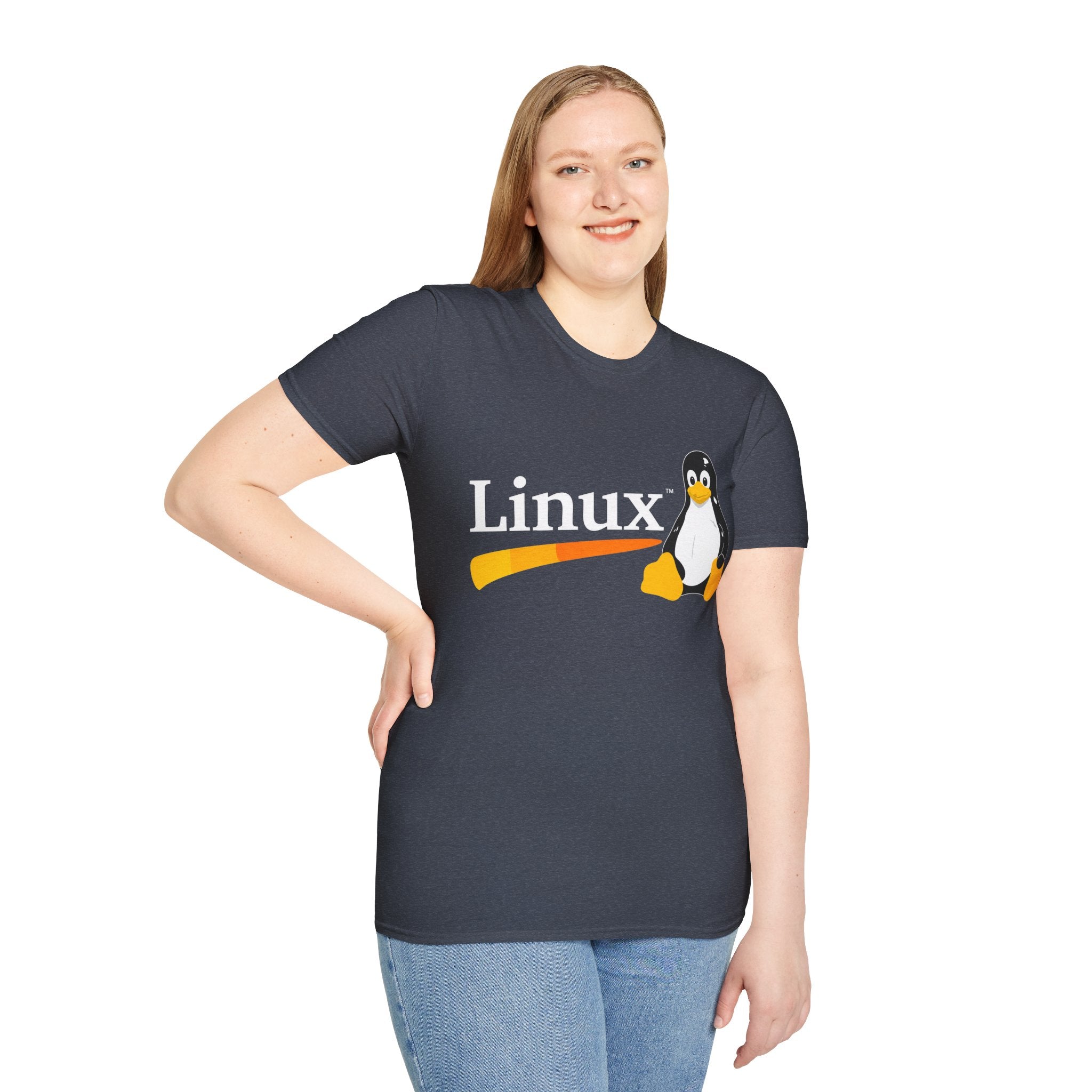 Linux Penguin Logo T‑Shirt — Retro Tech Tee for Developers & Open Source Fans