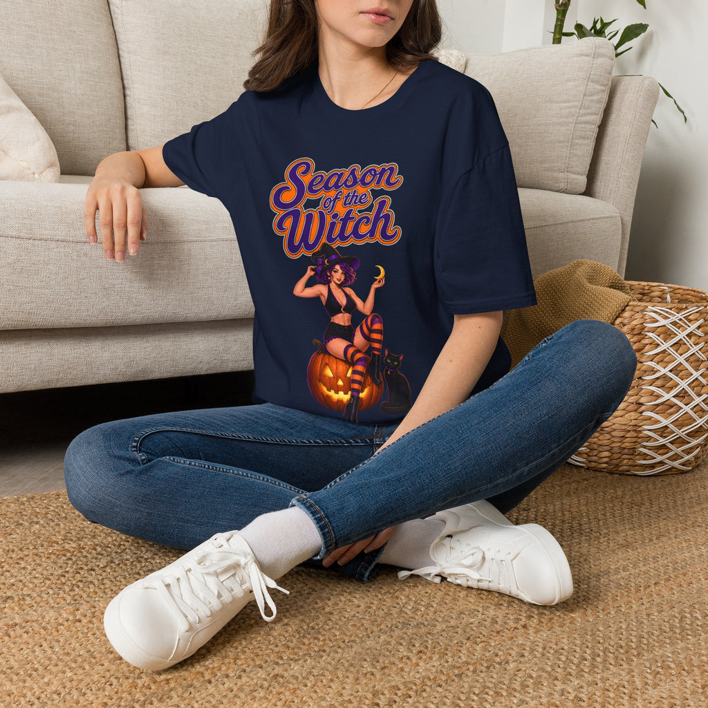 Season of the Witch T-Shirt - Retro Halloween Witch Graphic Tee