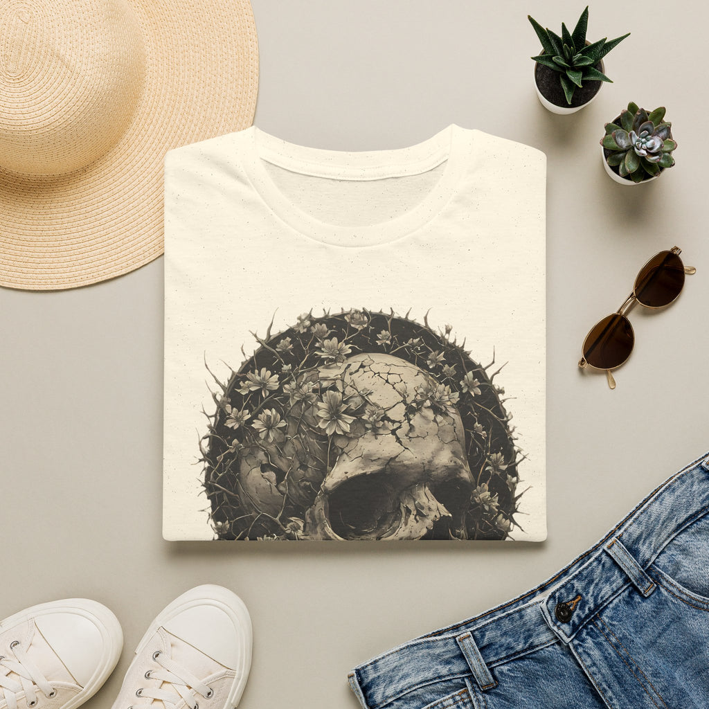 Floral Skull Graphic T-Shirt