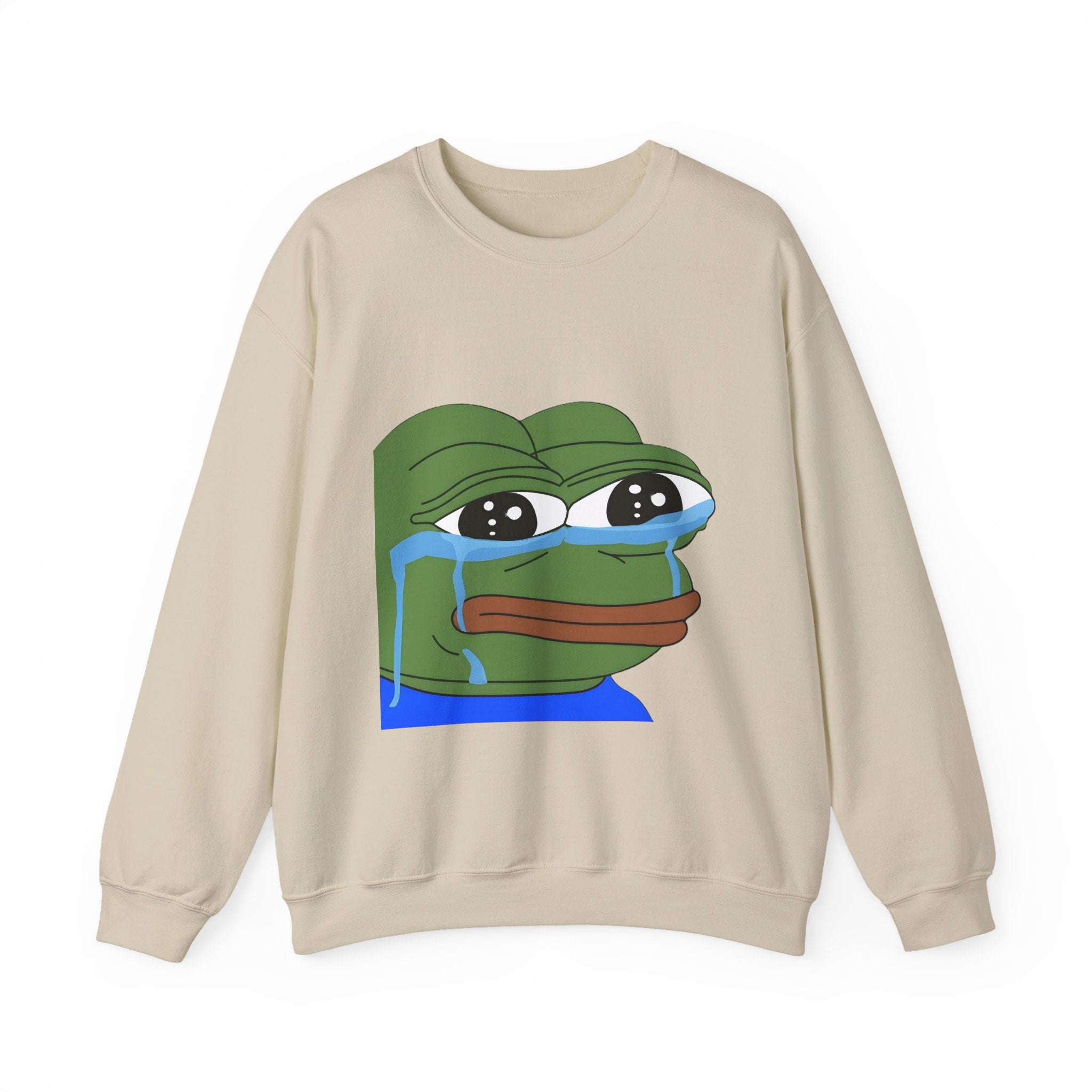 Crying Pepe Graphic Sweatshirt
