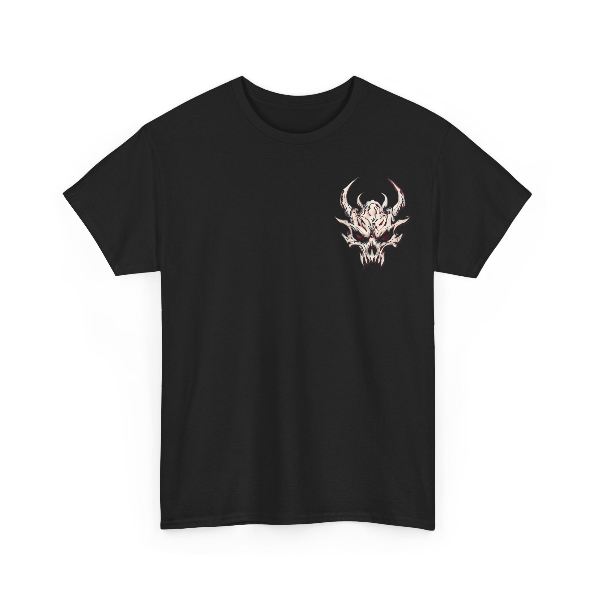 Vessel of Hatred — Gothic Skull & Flames Graphic T-Shirt