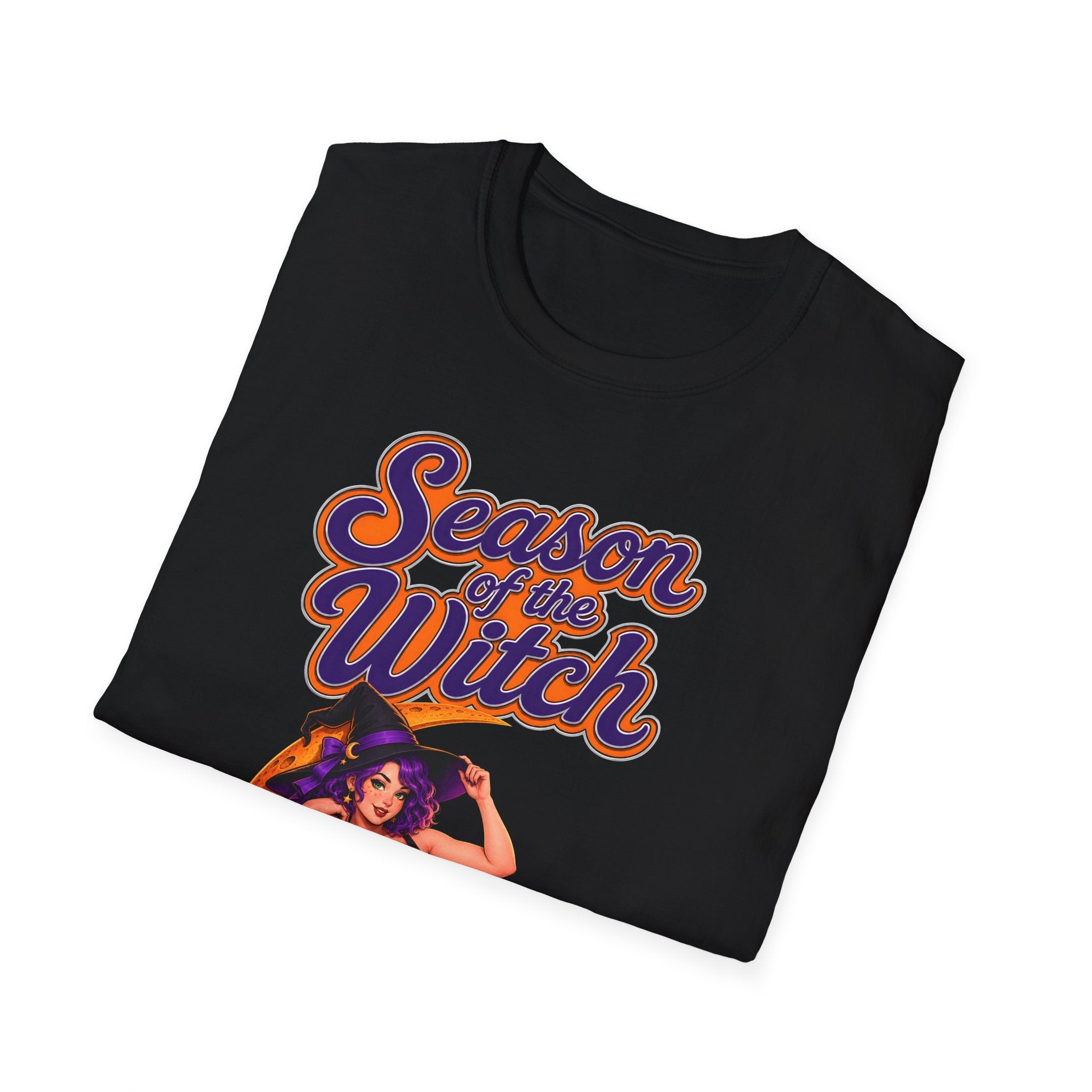 Season of the Witch T-Shirt — Retro Halloween Witch Moon Design