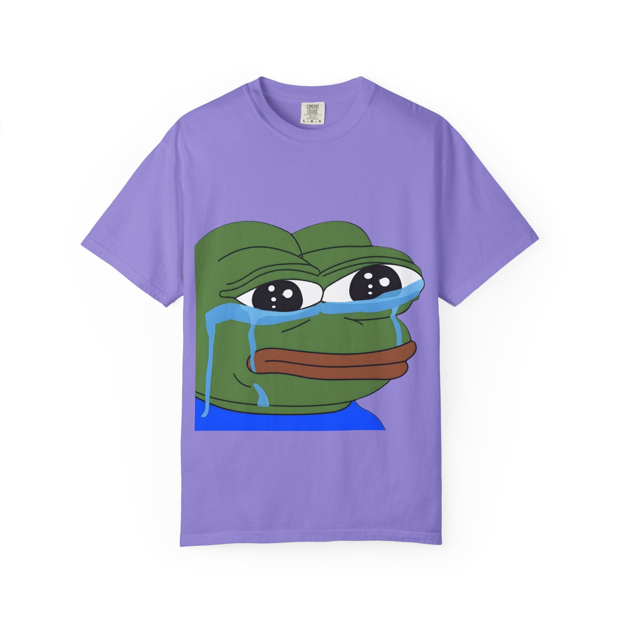 Pepe Crying Face T-Shirt — Meme Graphic Tee