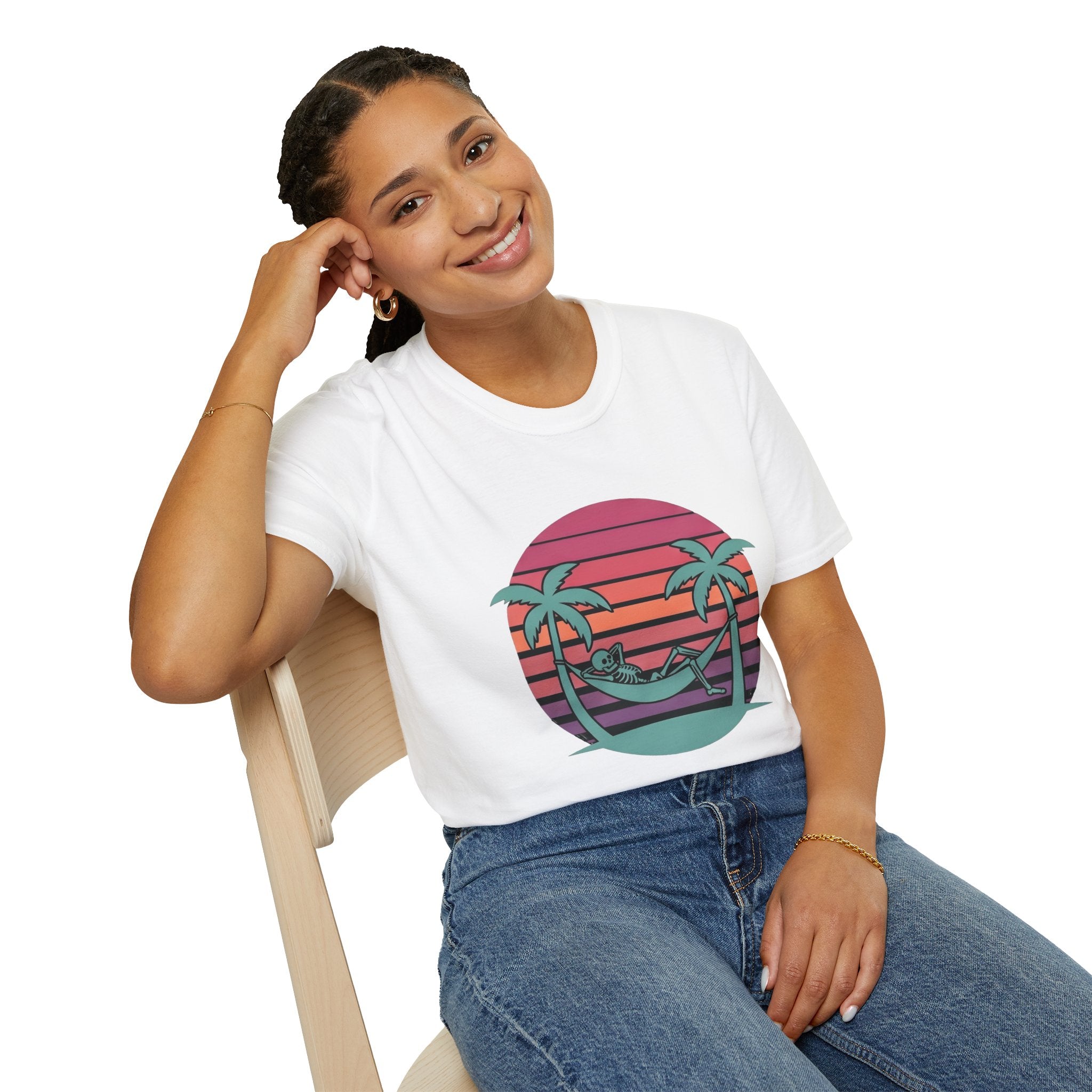 Skele' - T-Shirt, Summer / Holiday Skeleton Design