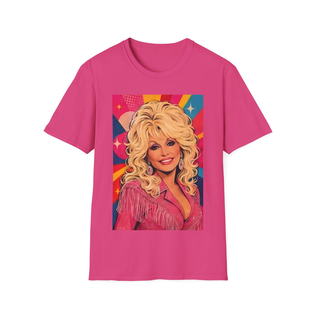 Retro Dolly Parton Colourpop Portrait T-Shirt