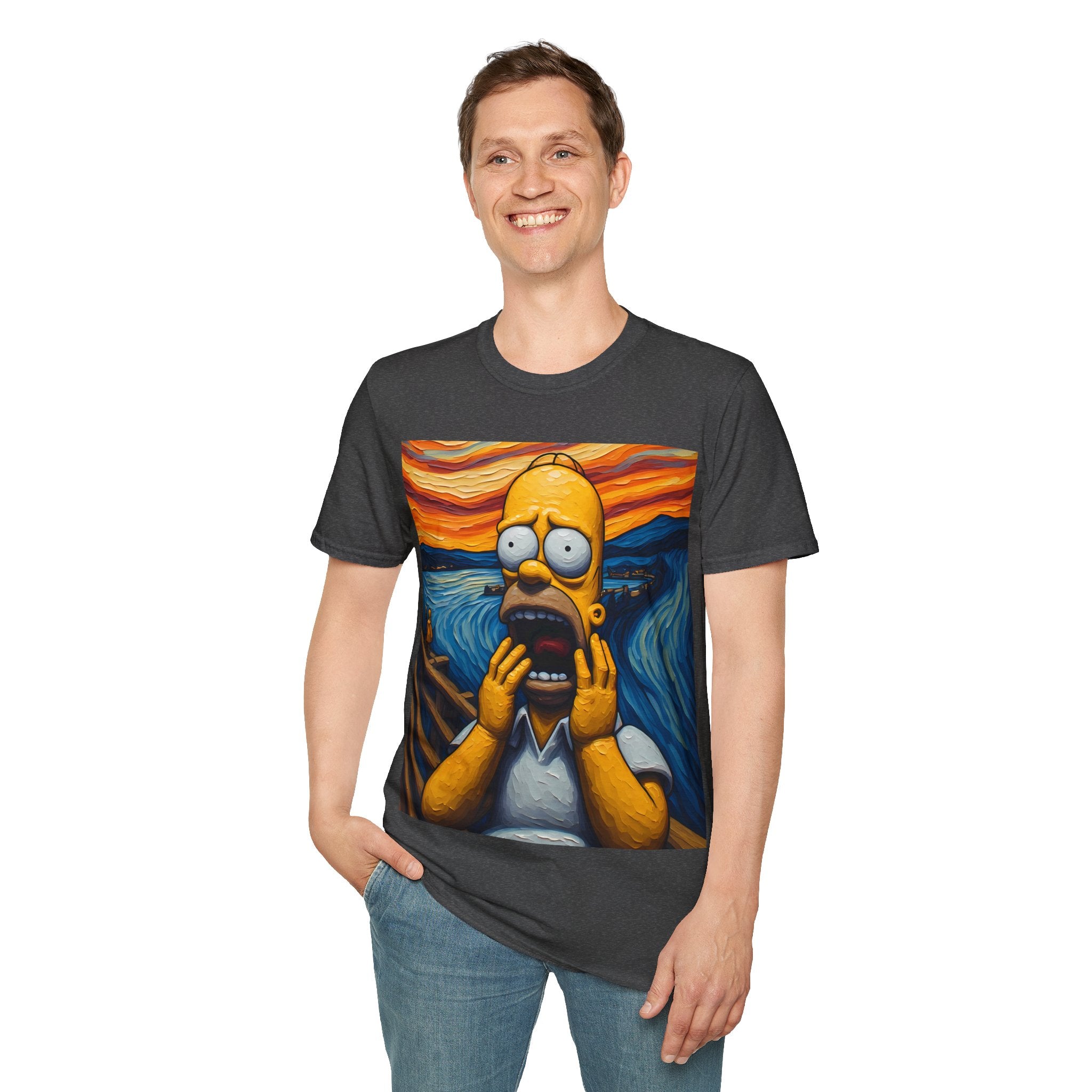 Homer Scream T-Shirt — Parody Pop Art Graphic Tee