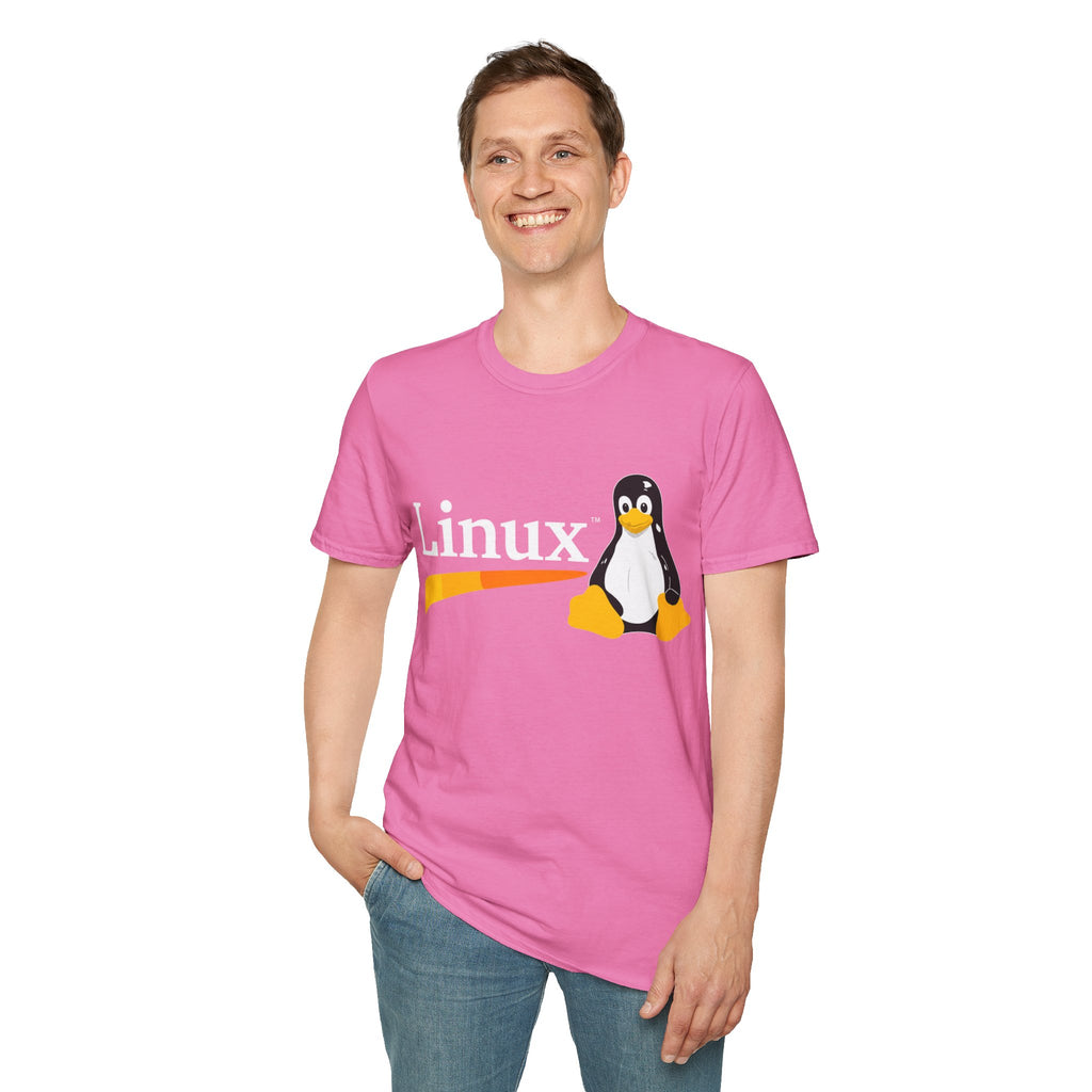 Linux Penguin Logo T‑Shirt — Retro Tech Tee for Developers & Open Source Fans