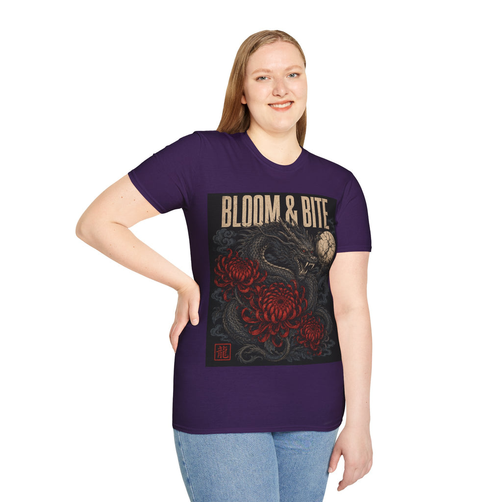 Bloom & Bite Dragon Floral Graphic Tee