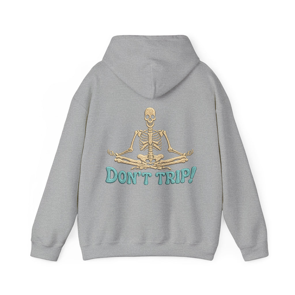 Don’t Trip! Meditating Skeleton Hoodie - Funny GTA 6 Inspired Yoga Skeleton
