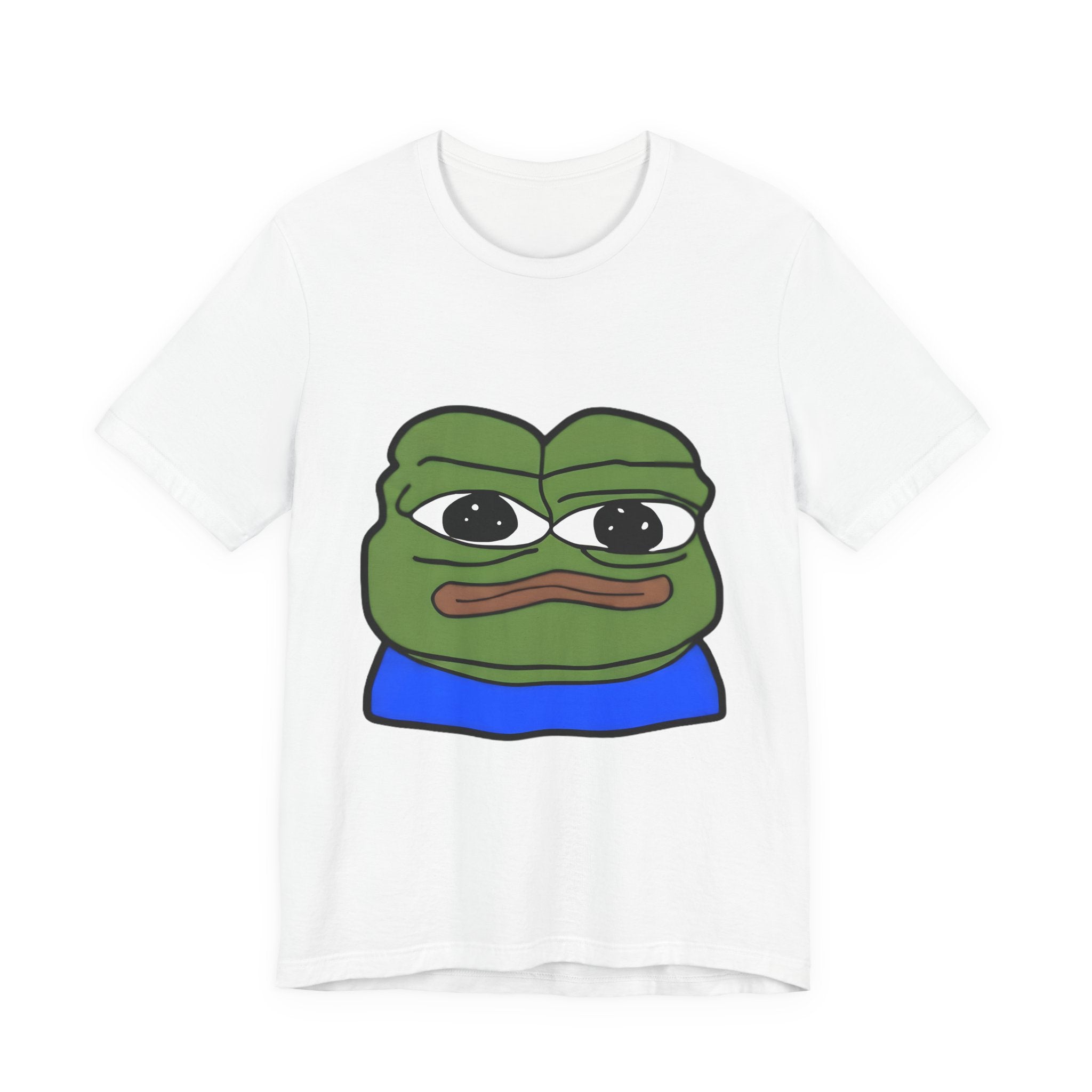 Sad Frog Graphic Tee — Meme Pepe Face T-Shirt