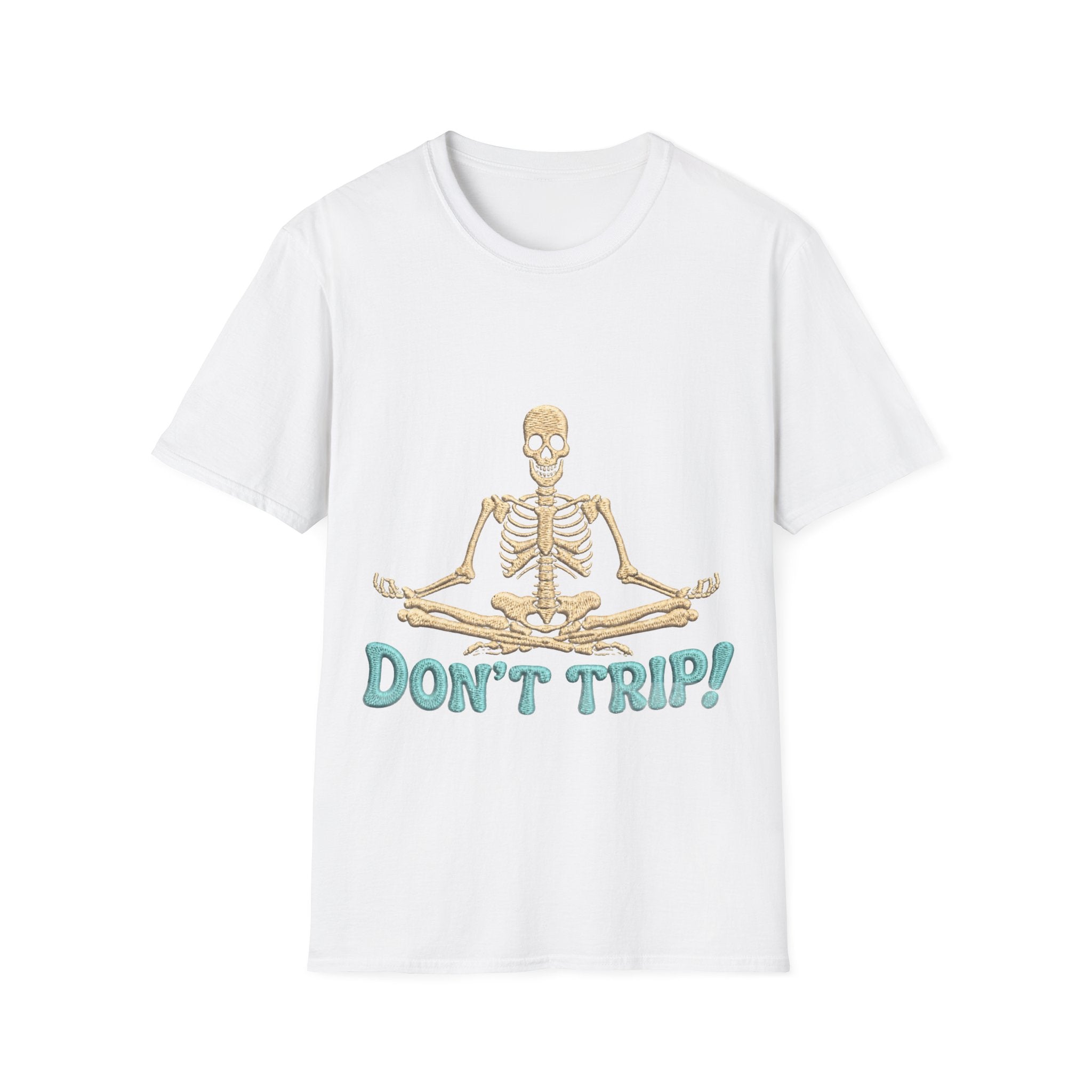 Skeleton Yoga T-Shirt - 'Don't Trip' Funny Skeleton GTA 6 Inspired