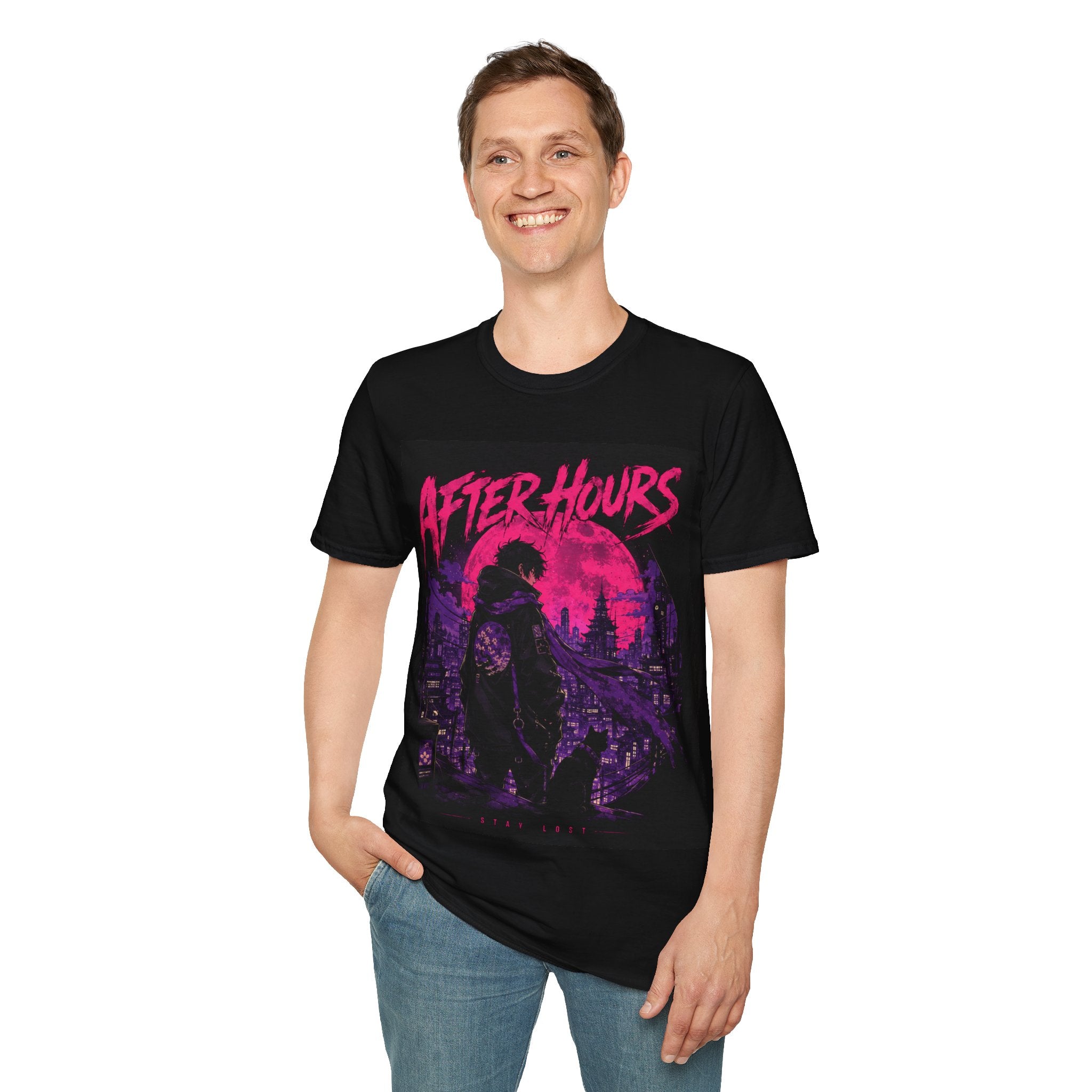 After Hours Graphic T-Shirt — Neon Night City Retro Tee