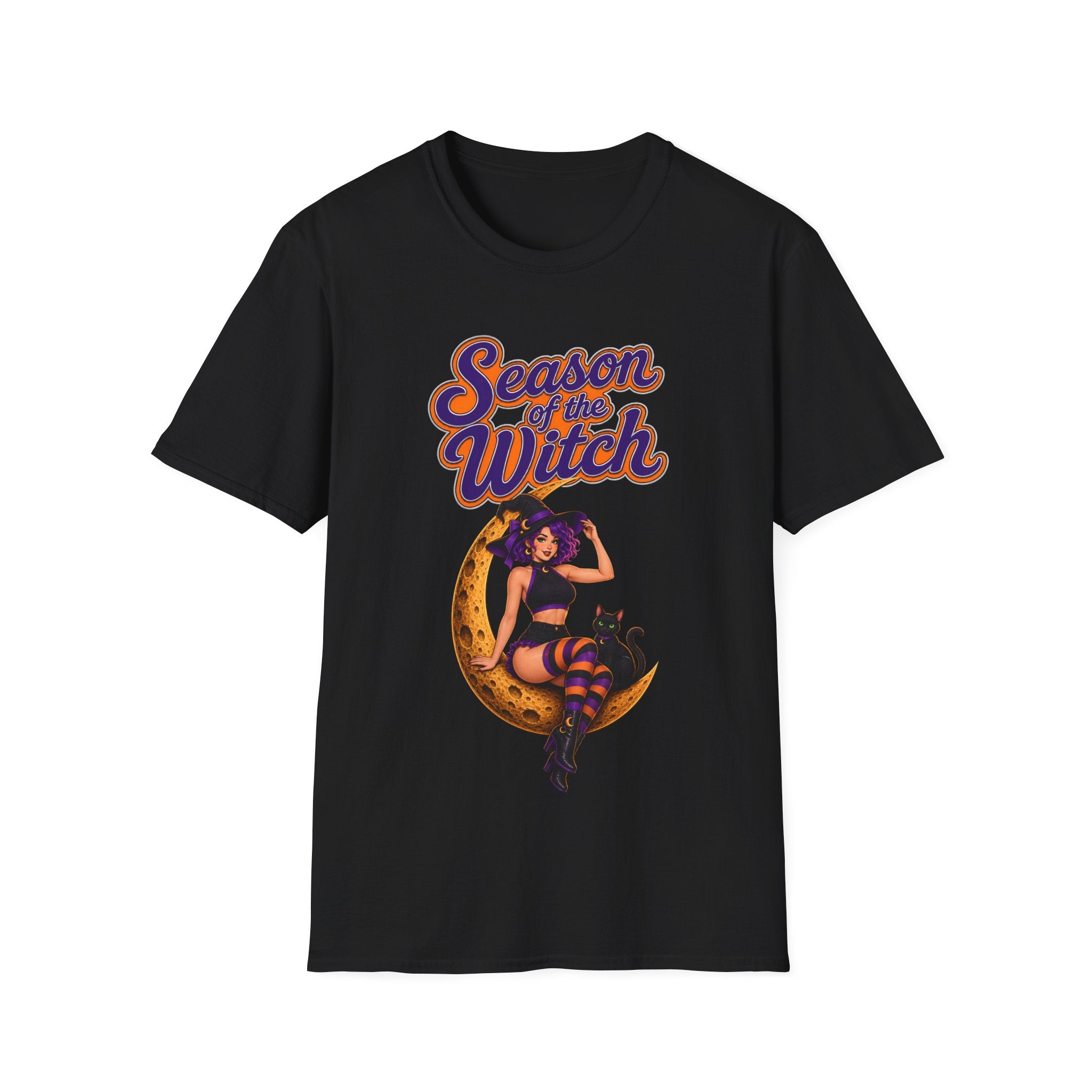 Season of the Witch T-Shirt — Retro Witch Graphic Tee for Halloween & Autumn