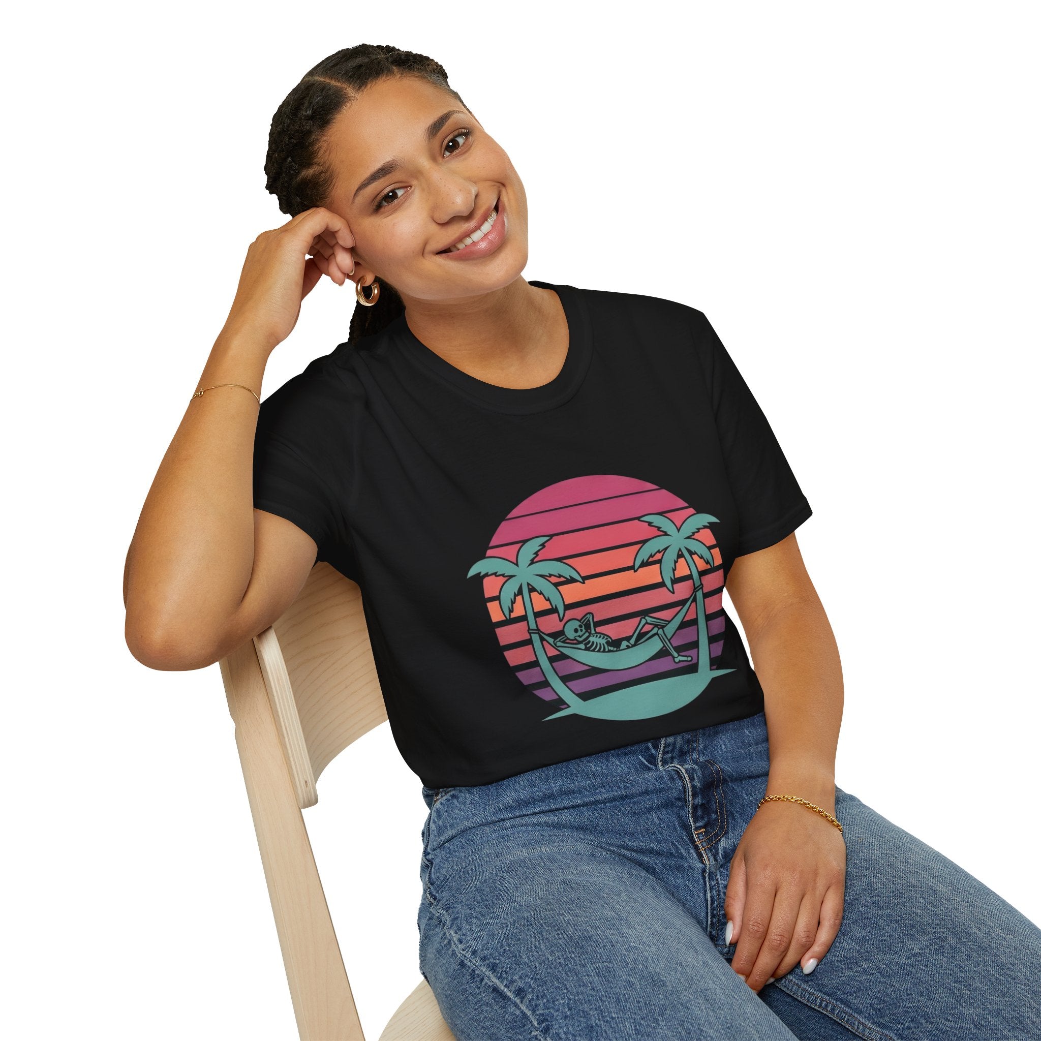 Skele' - T-Shirt, Summer / Holiday Skeleton Design