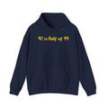 Hoodie "92 Is Half of 99" – Funny Retro Math Graphic Pullover