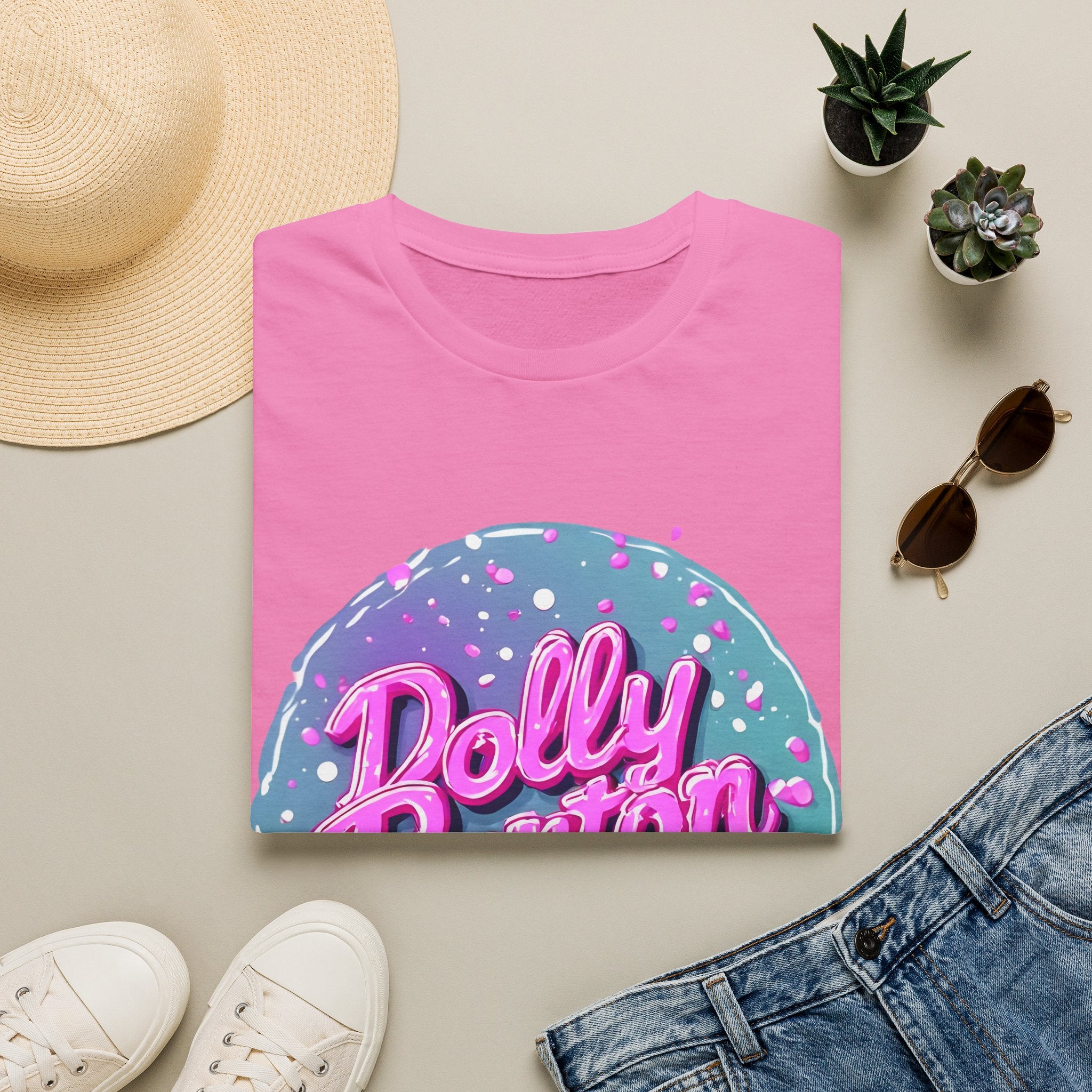 Dolly Parton Retro Neon Logo T‑Shirt