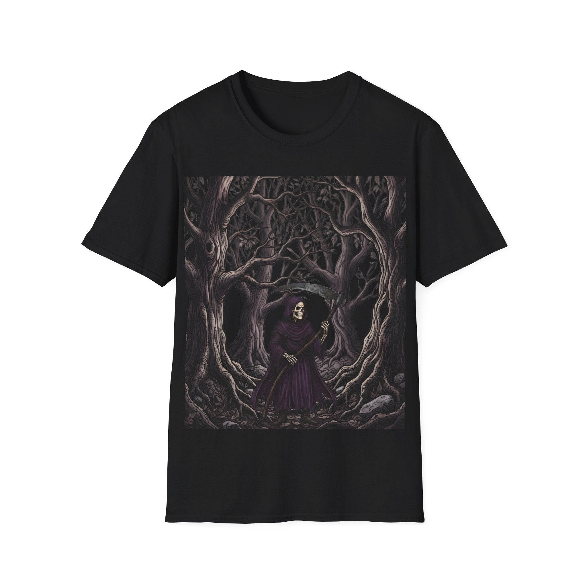 Roam the Woods - T-Shirt, Gothic / Dark Fantasy Grim Reaper Design