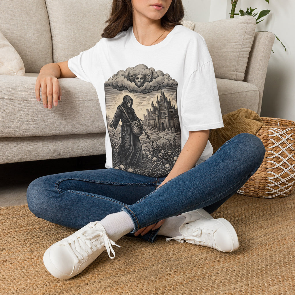 Watch over the Dead - T-Shirt, Gothic / Dark Fantasy Skull Design