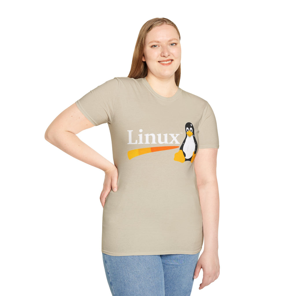 Linux Penguin Logo T‑Shirt — Retro Tech Tee for Developers & Open Source Fans