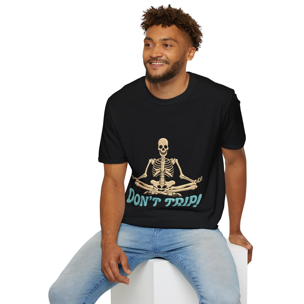 Skeleton Yoga T-Shirt - 'Don't Trip' Funny Skeleton GTA 6 Inspired