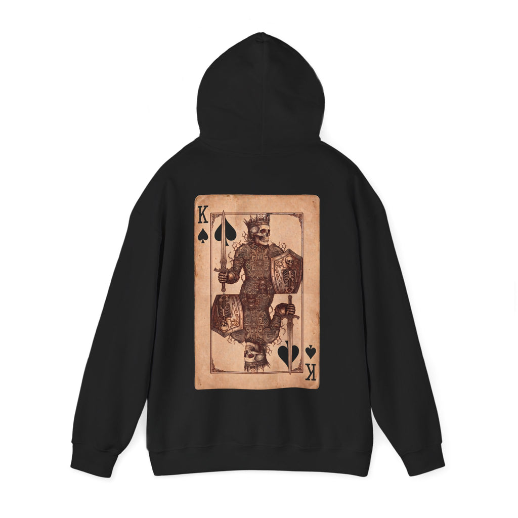 King of Spades Playing Card - Hoodie, Gothic / Dark Fantasy Vintage Design