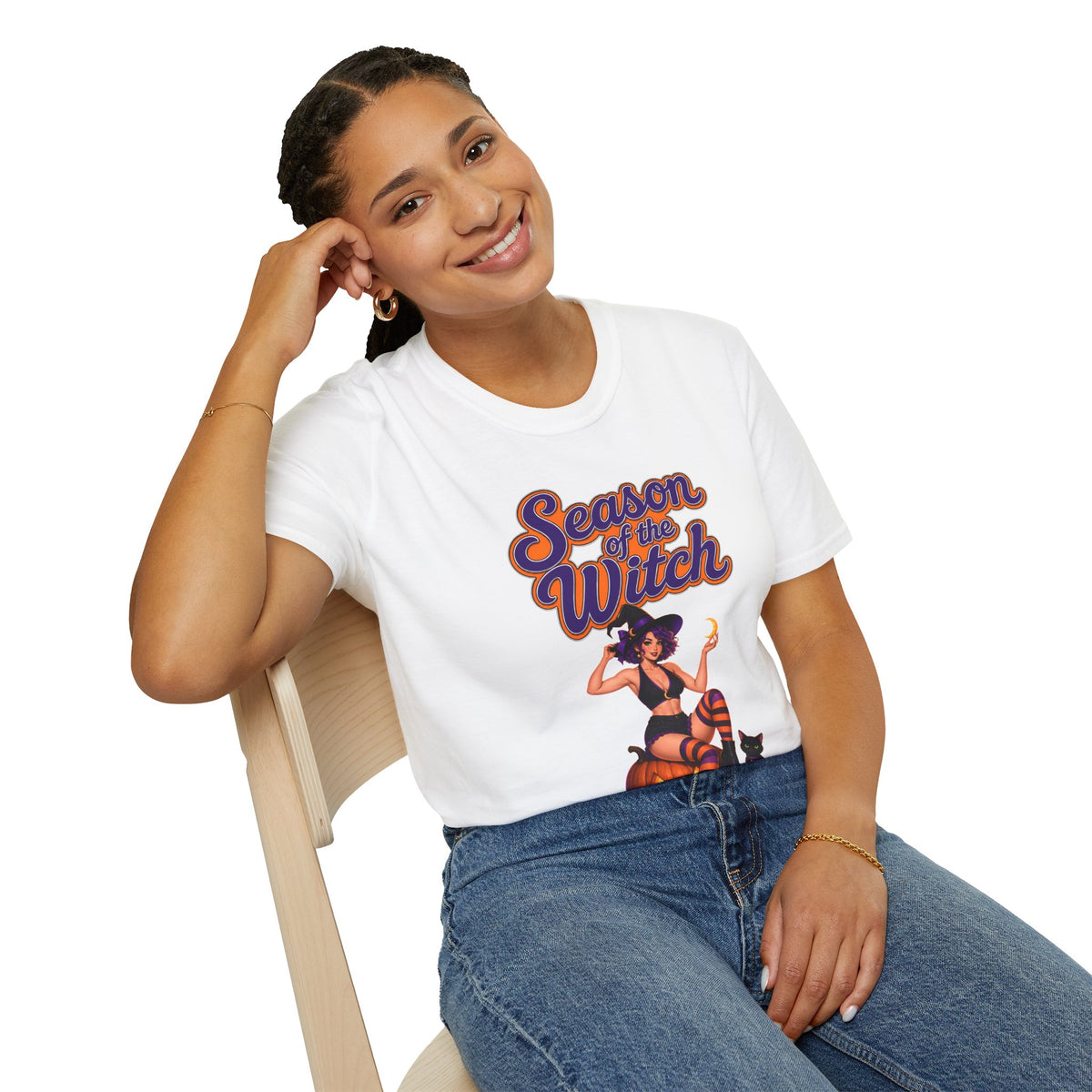 Season of the Witch T-Shirt - Retro Halloween Witch Graphic Tee
