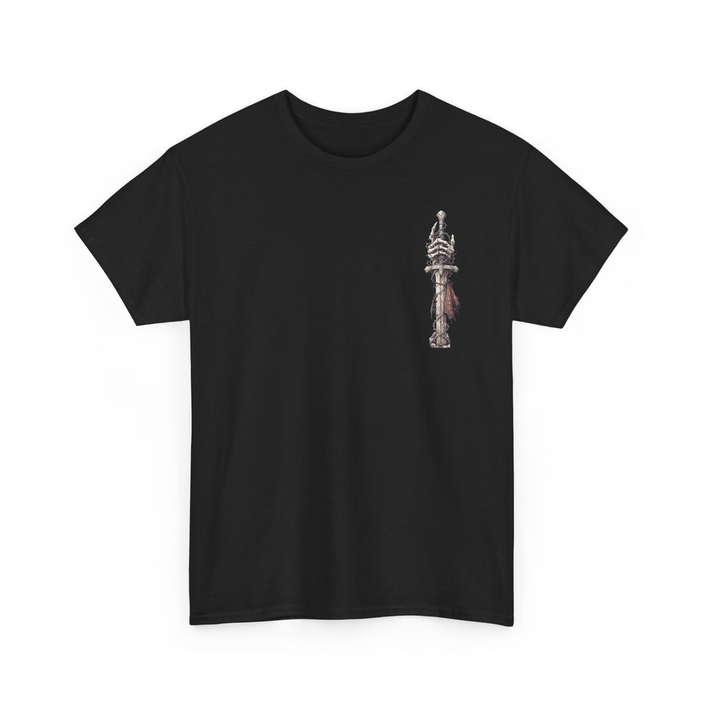 Gothic Triptych Tee — Dark Art Skeleton & Altar Graphic T-Shirt