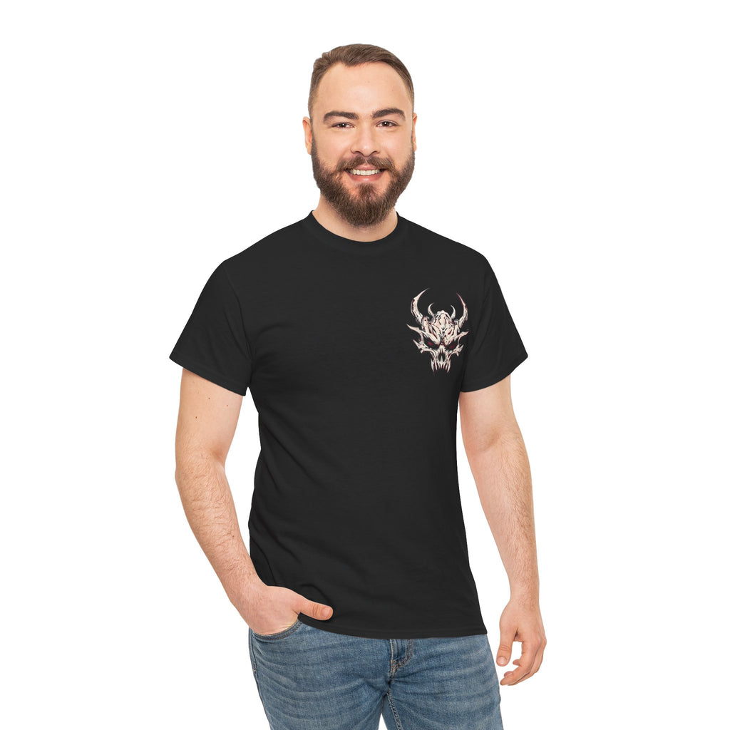 Vessel of Hatred — Gothic Skull & Flames Graphic T-Shirt