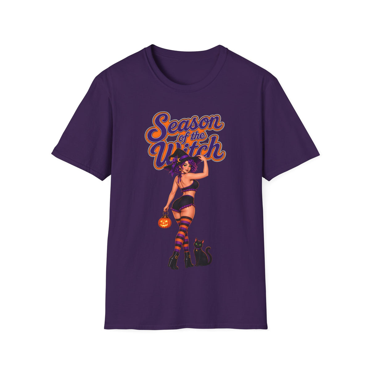 Season of the Witch T-Shirt — Retro Pinup Halloween Witch Graphic Tee