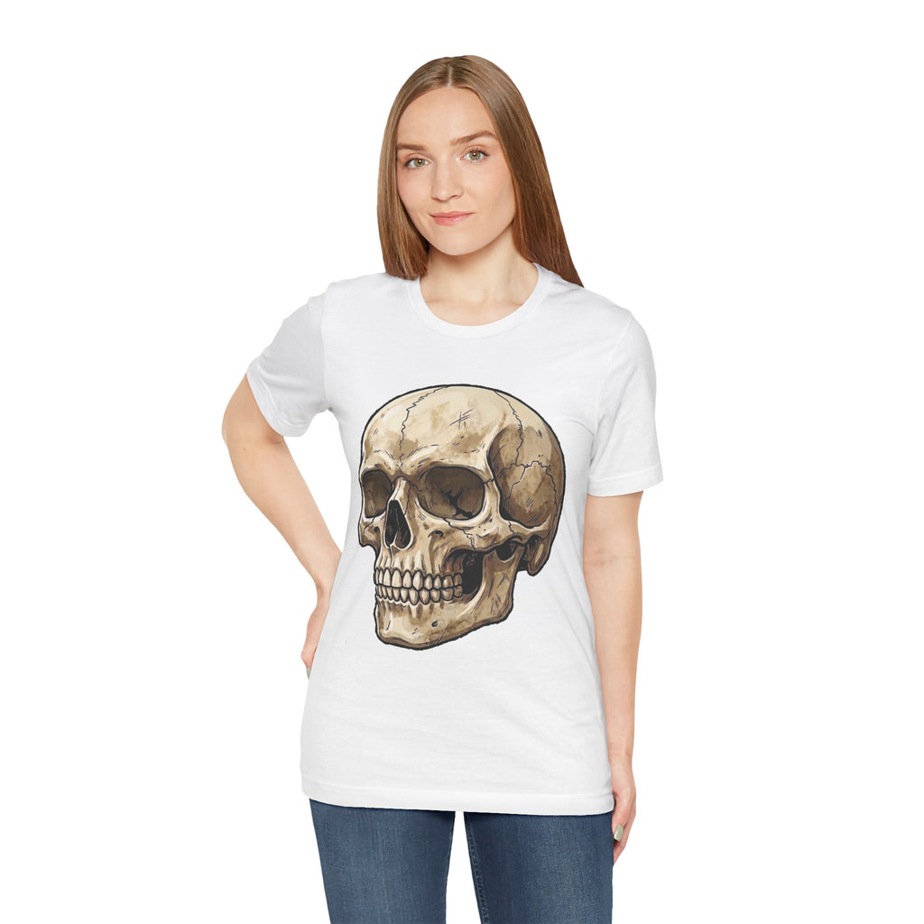 Skull Illustration T-Shirt — Vintage Anatomical Skull Tee