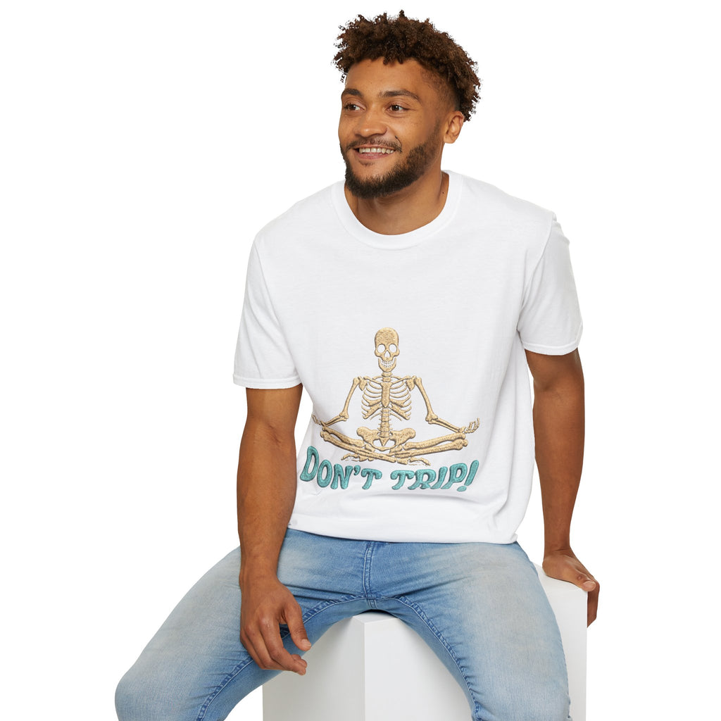 Skeleton Yoga T-Shirt - 'Don't Trip' Funny Skeleton GTA 6 Inspired