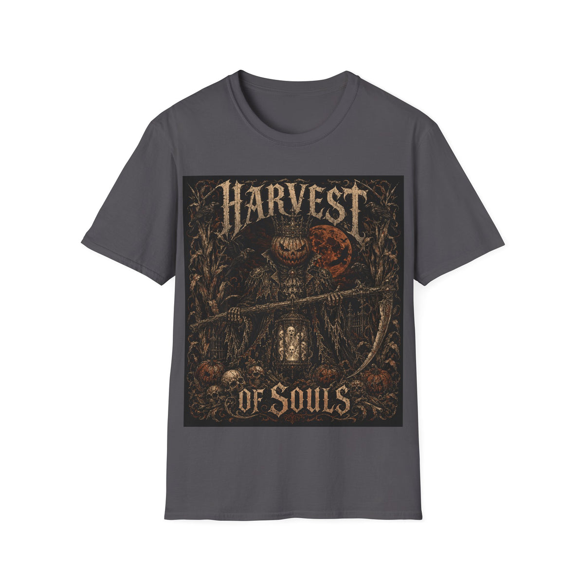 Harvest of Souls T‑Shirt — Dark Halloween Gothic Graphic Tee