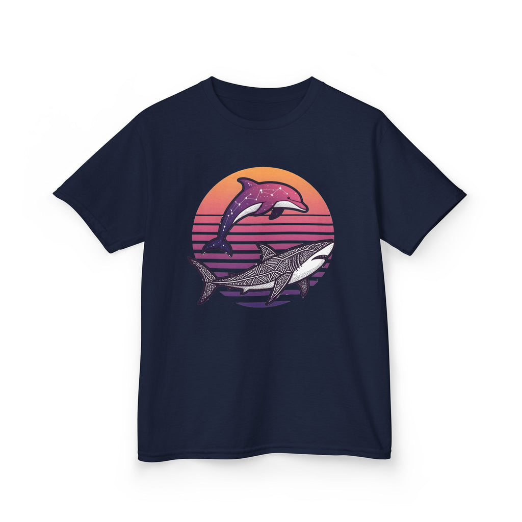 Celestial Sealife - T Shirt, Summer / Sea Life / Dolphins and Sharks
