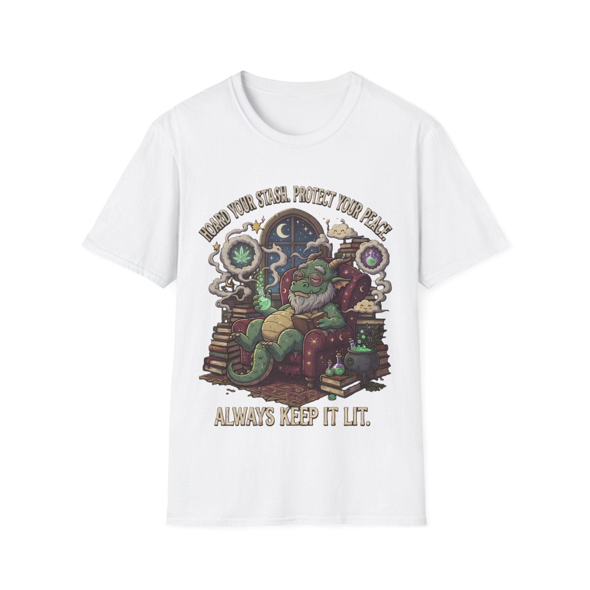 Dragon Stoner - 'Always Keep It Lit' - Psychedelic Chill Graphic Tee