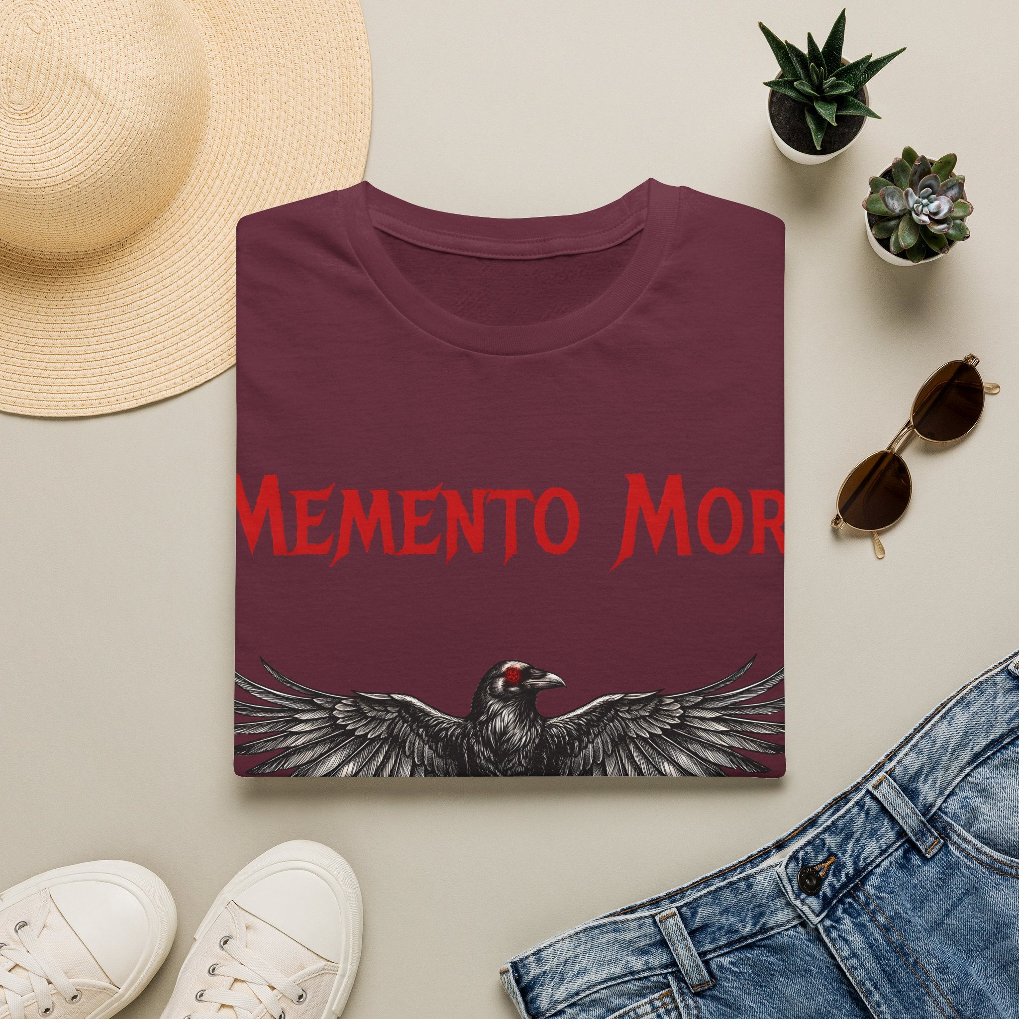 Momento Mori - Gothic / Dark Fantasy Crow T-Shirt