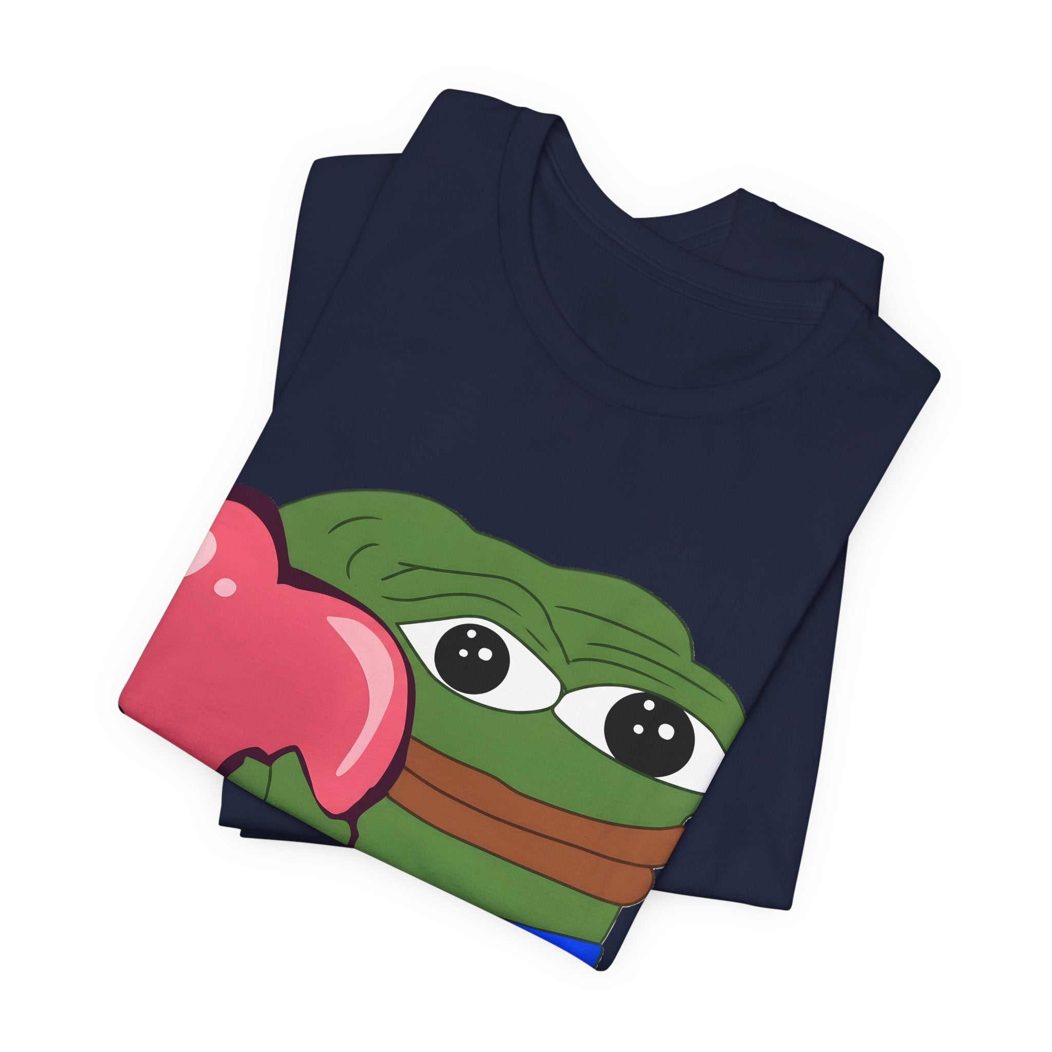 Pepe Heart Tee — Cute Frog Holding Heart Graphic T-Shirt