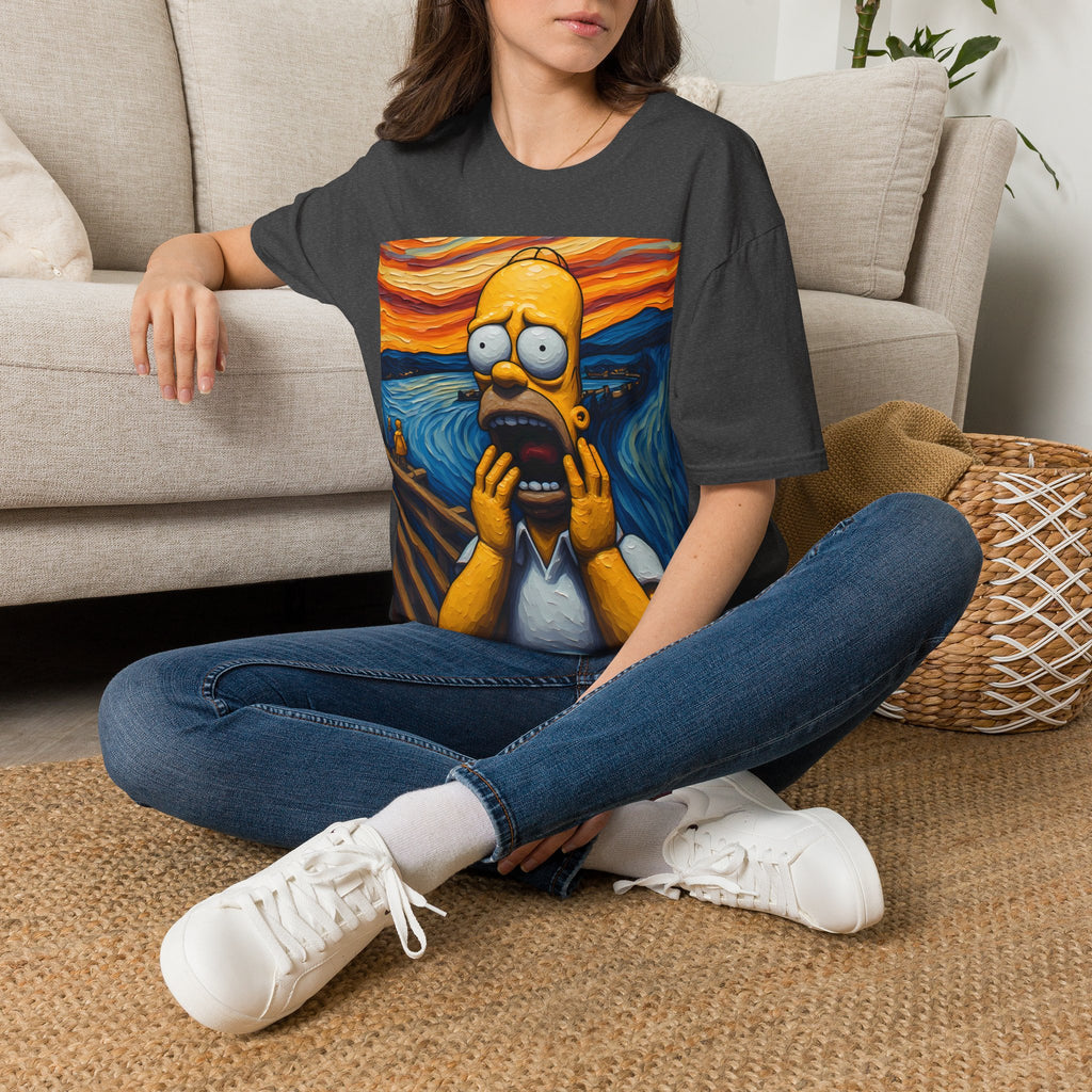 Homer Scream T-Shirt — Parody Pop Art Graphic Tee