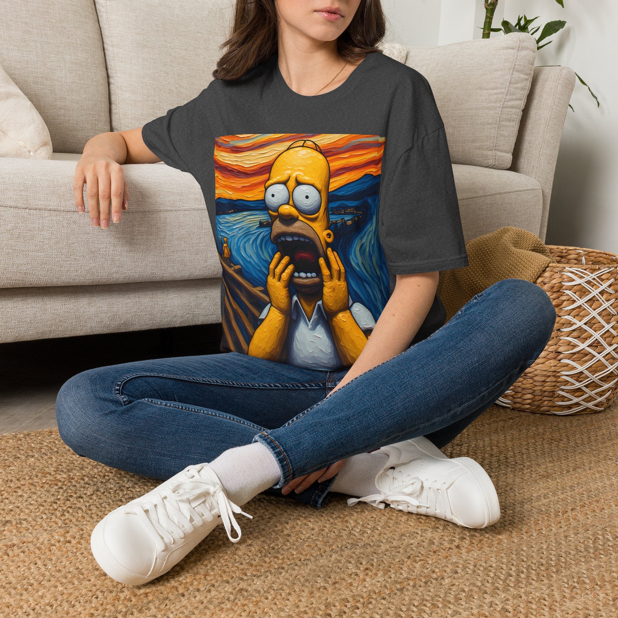 Homer Scream T-Shirt — Parody Pop Art Graphic Tee